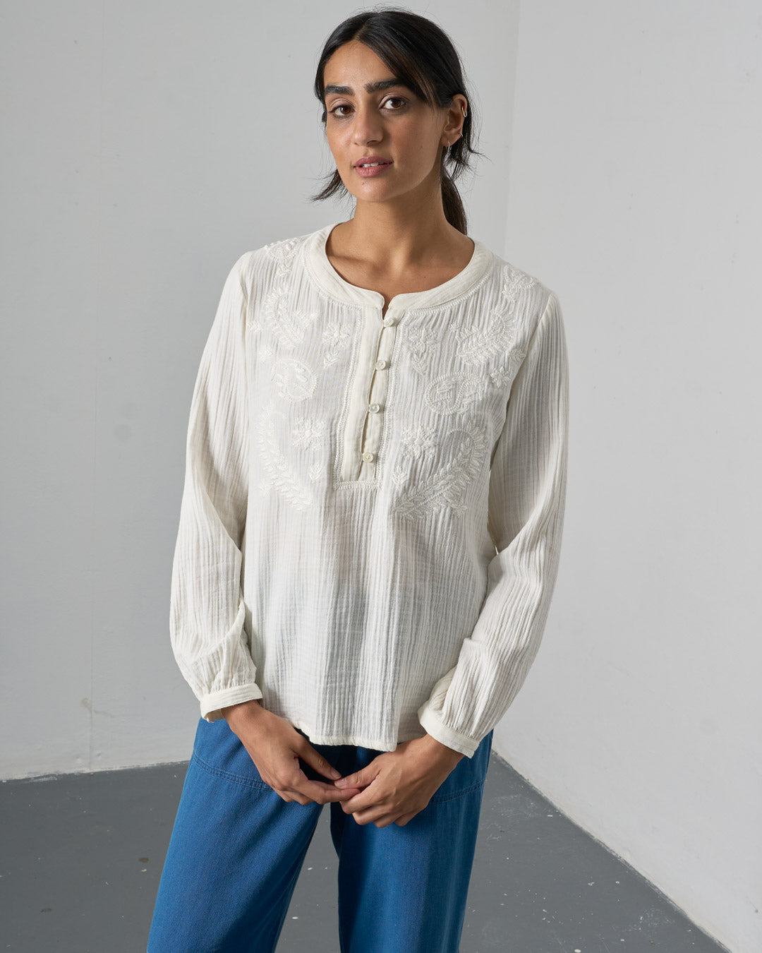 Fara Blouse - Ecru