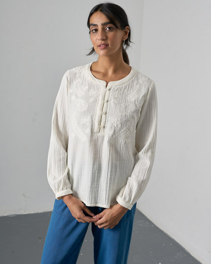 Fara Blouse - Ecru