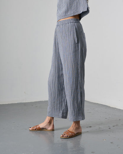 Clara Trousers - Navy Check