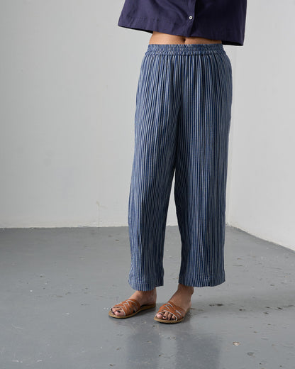 Clara Trousers - Navy Stripe