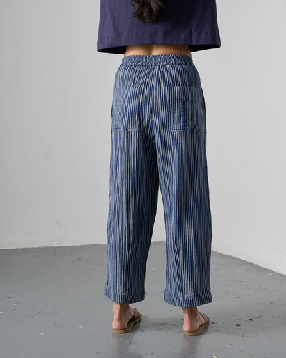 Clara Trousers - Navy Stripe