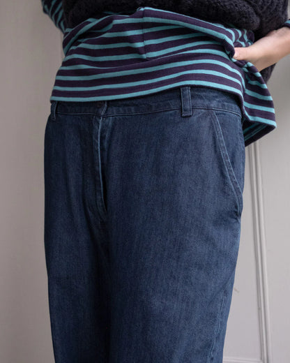 Harper Wide Leg Trousers Denim