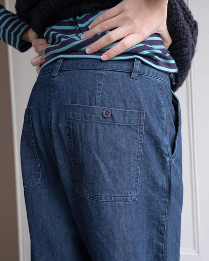 Harper Wide Leg Trousers Denim