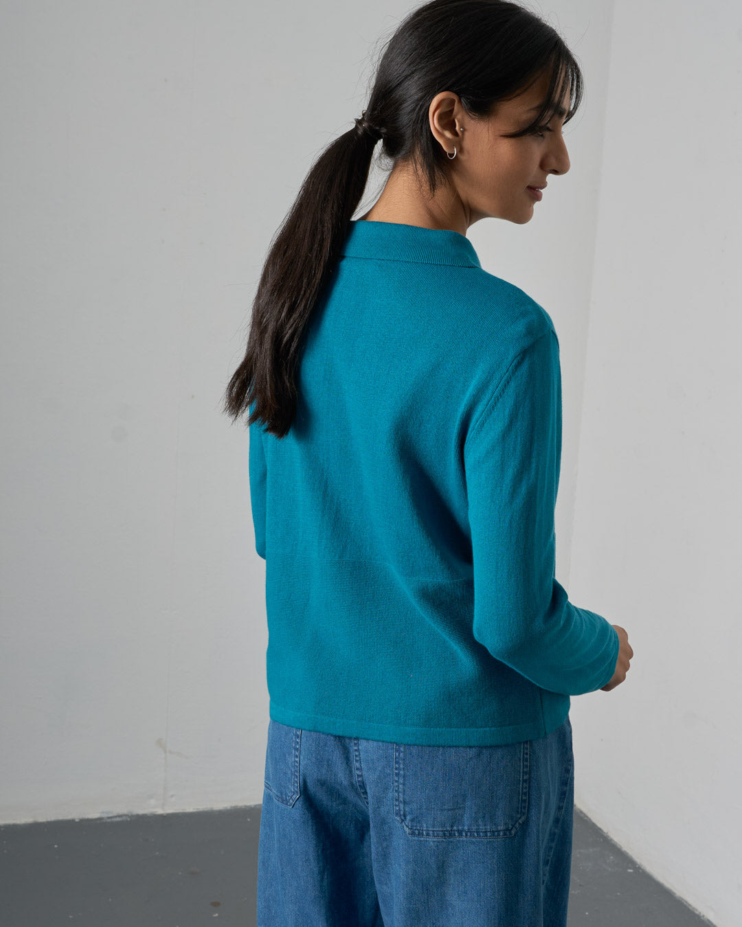 Alba Cardigan Sea Green