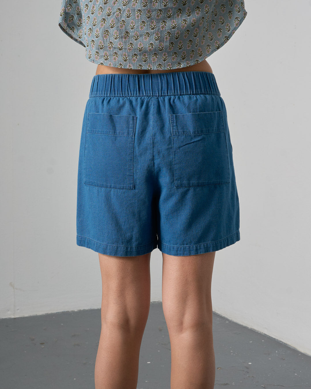 Petra Shorts - Textured Denim