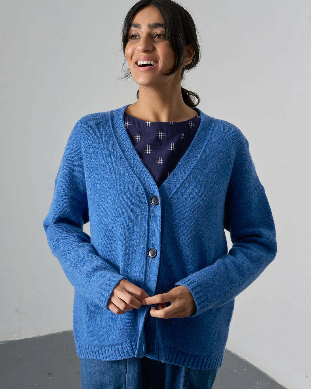 Med Blue Kora Cardigan