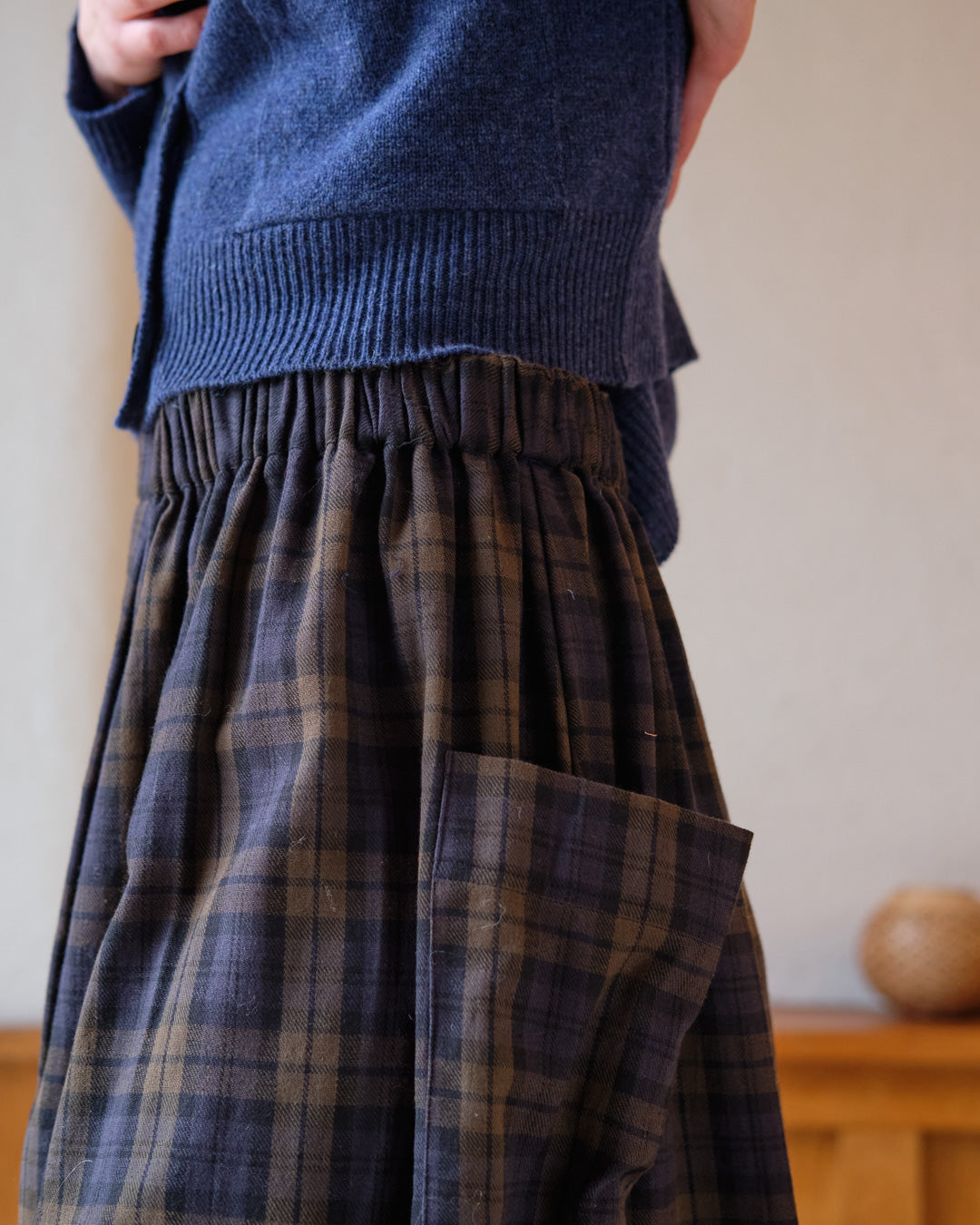 Big flannel skirt best sale