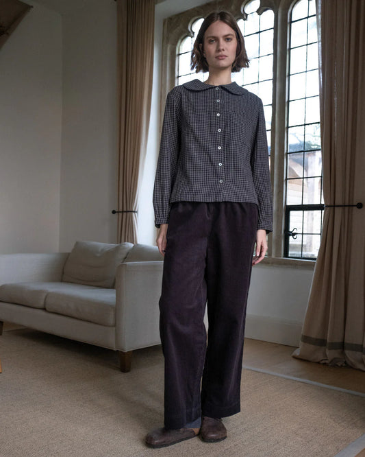 Orla Casual Trousers Dove Grey Cord