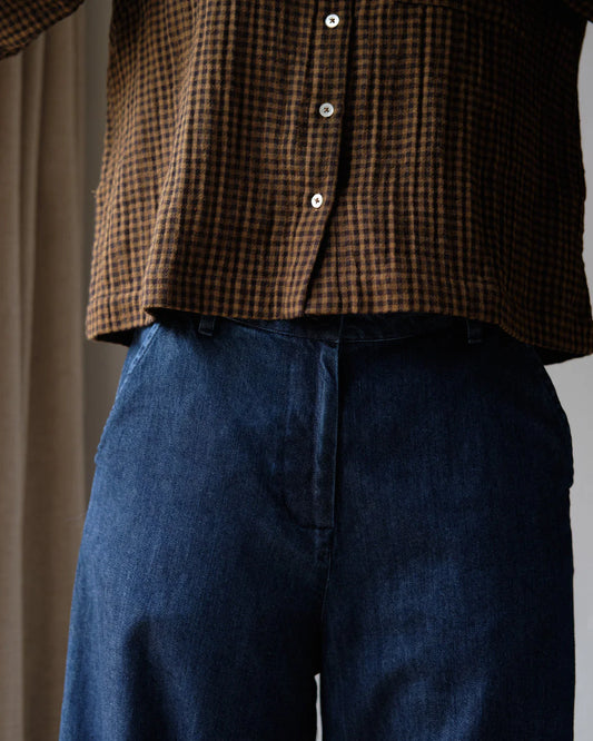 Harper Wide Leg Trousers Denim