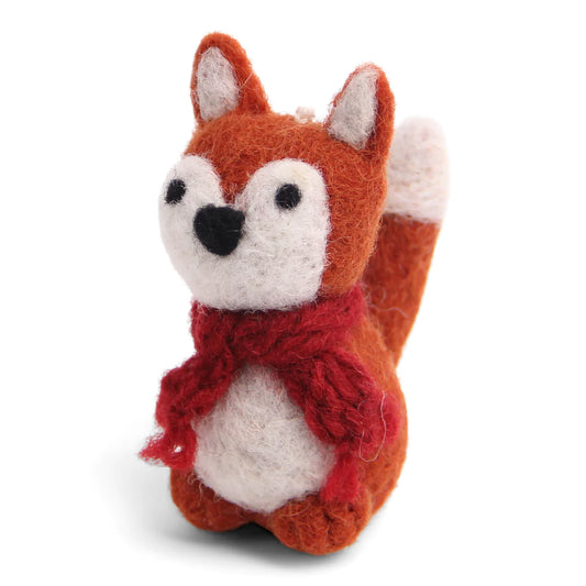 En Gry & Sif Fox with Scarf Ornament