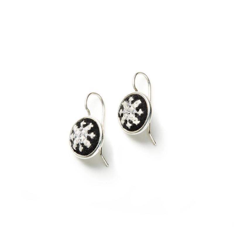 Arabesque Silver Plated Dainty Earrings