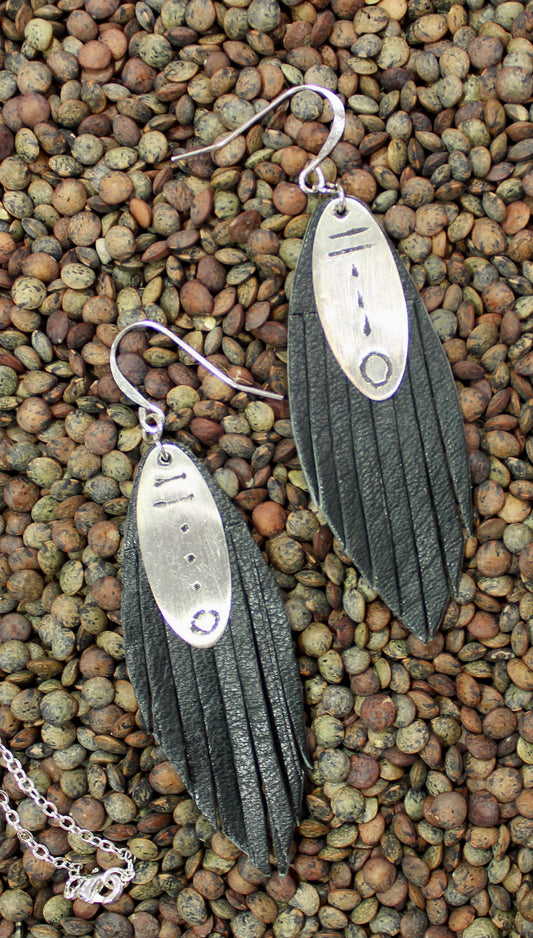 Sahel Algaafet Black Charm Earrings
