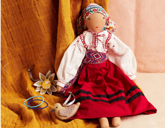 Ilma doll - Crafed by Afghan refugees living in India.