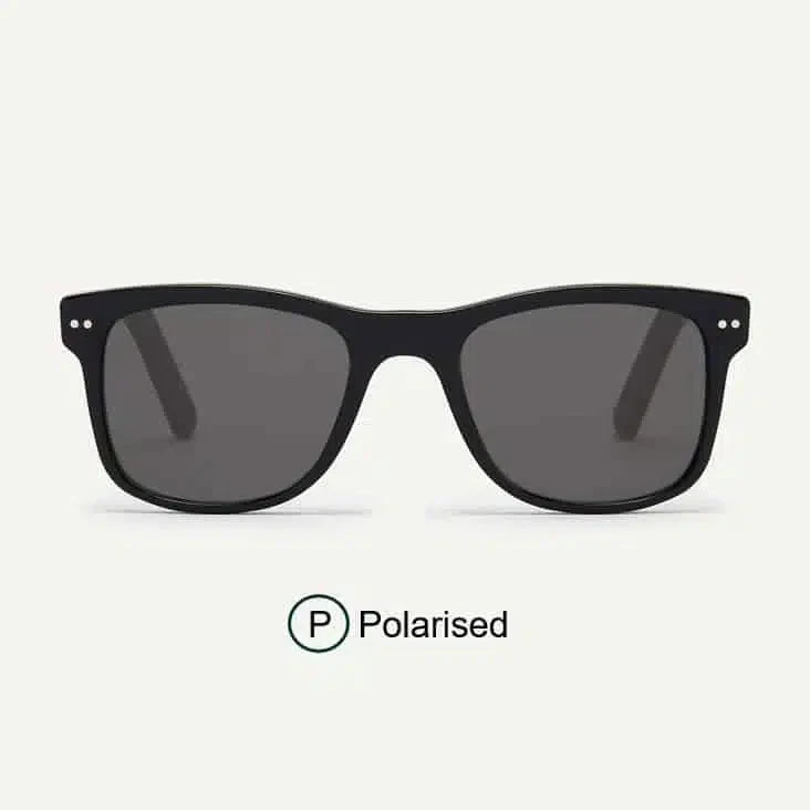 Jabali Recycled Polarised Sunglasses - Matt Black